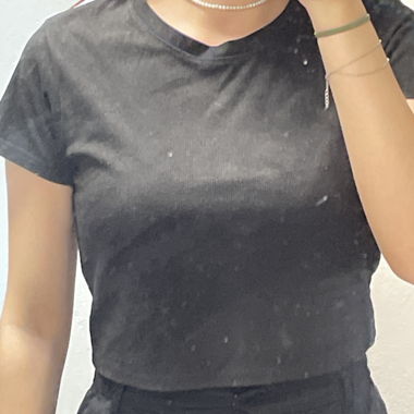 Crop shirt schwarz