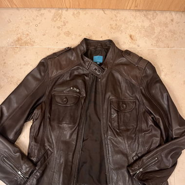 Braunes Vintage Lederjacke 