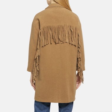 Manteau bohème à franges de Cortefiel