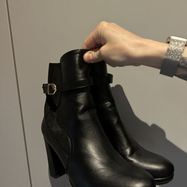 Black heeled ankle boots – great condition!