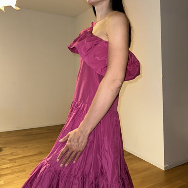 Sommer- oder Hochzeitsgastkleid in Pink-Fuchsia