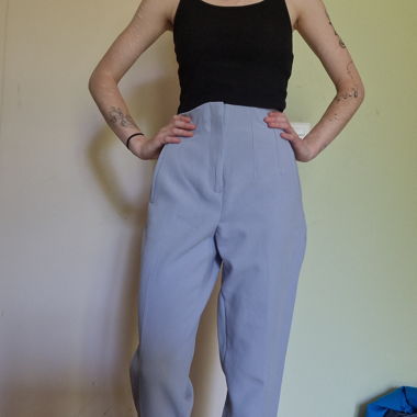 High-Waist Tailored Trousers