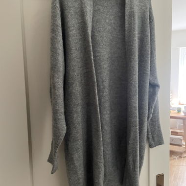 Cardigan lungo grigio