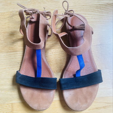 Leder-Sandalen La Redoute x Sézane