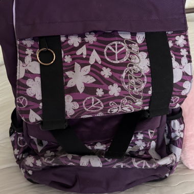 Purple Racoon Schultasche