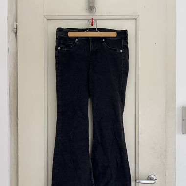 jeans low waist flared