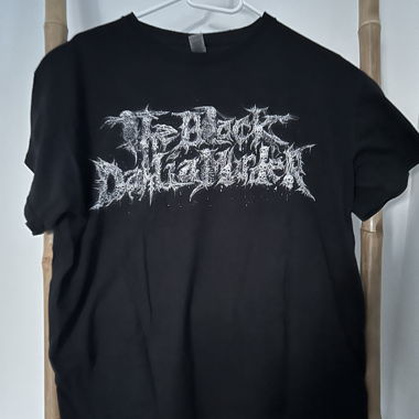 Black dahlia graphic T-shirt