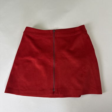 Zara red mini skirt