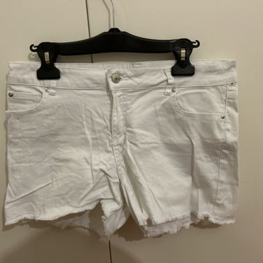 White Denim Shorts
