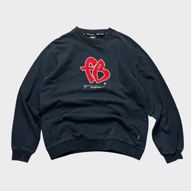 FUBU Black Sweatshirt with Logo (S)