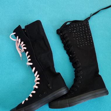 Black Stud Boots