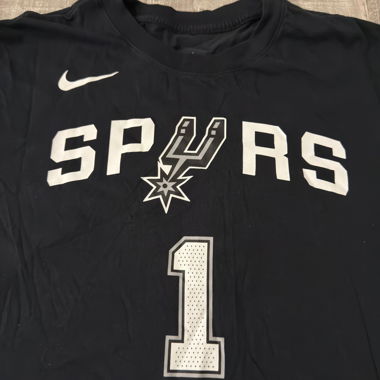 Nike NBA Spurs Wembanyama black T-shirt XL