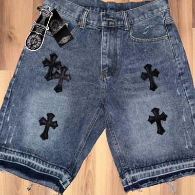 Jeans corti Chrome Hearts