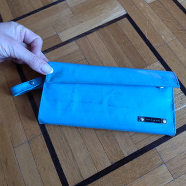Portafoglio Freitag azzurro chiaro