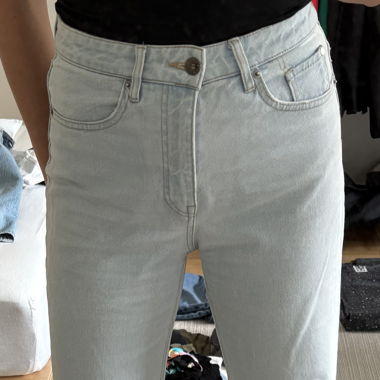 Wide ultra high waist jeans h&m 