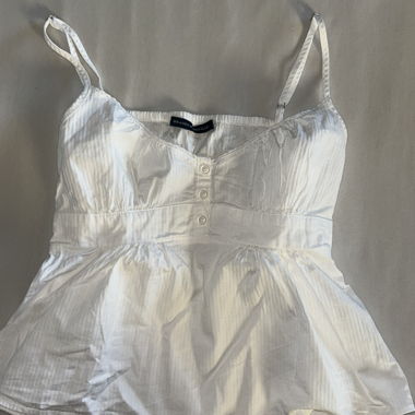 Top Bianco con Lacci