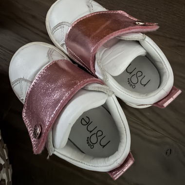Baskets enfant rose blanc « NONE »