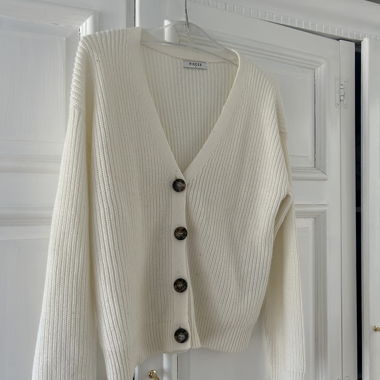 White cardigan