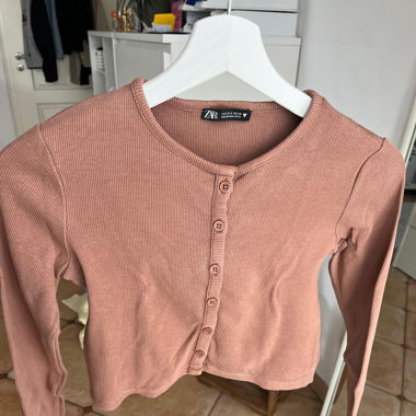 Langarmshirt bauchfrei ZARA - rostig/braun