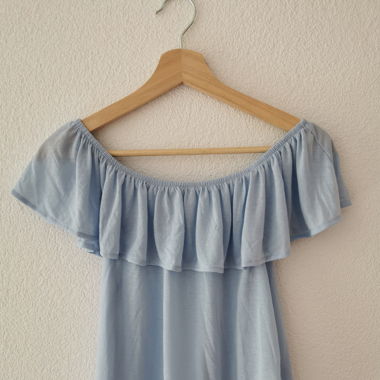 flowy blue shirt 
