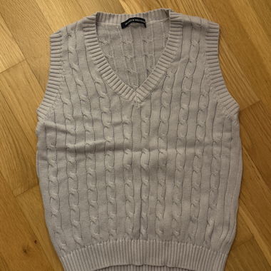 Brandy Melville Knit Vest Grey 