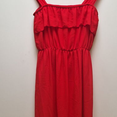 Red summer dress