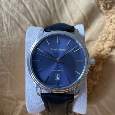 Orologio automatico Louis Erard blu