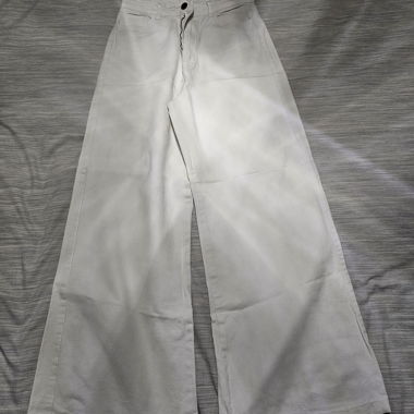 Wide white trousers STR size 36
