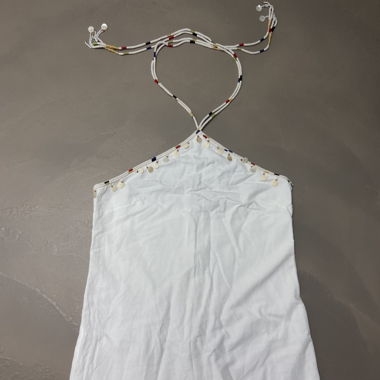 ZARA White Neckholder Dress