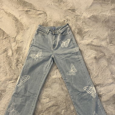 Schmetterling Print Jeans