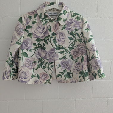 Dolce & Gabbana Short Silk Jacket
