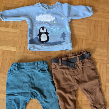 Pullover und Jeans Hosen 