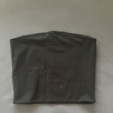Schwarzes Bandeau-Top