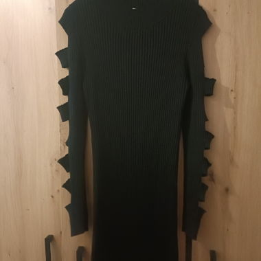 Robe en maille côtelée de BODYFLIRT, noire