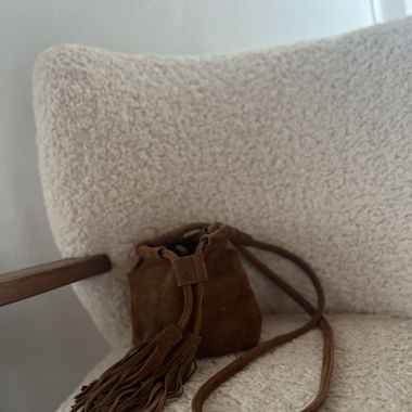 Süsse kleine Beuteltasche wildlederoptik