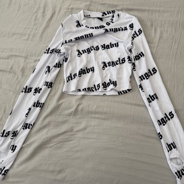 Long-Sleeve Crop Top