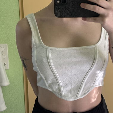 Weisses Croptop