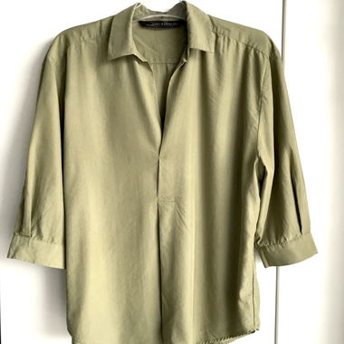 Zara-Hemd in Khaki, neu