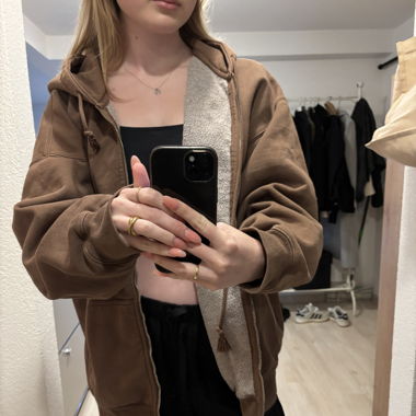 Brandy Melville Oversized Zip Hoodie, one size
