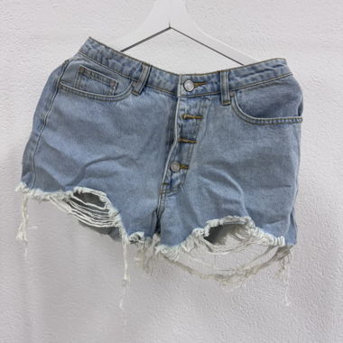 high rise mom jeans - kurz