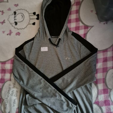 Black and white hoodie