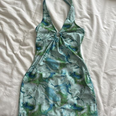 urban outfitters halter mini dress