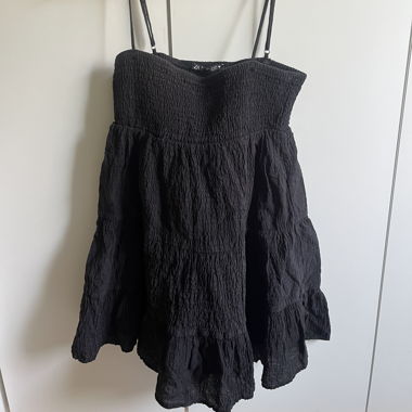 Abito mini nero Zara con spalline