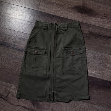 Kaki high waisted skirt 