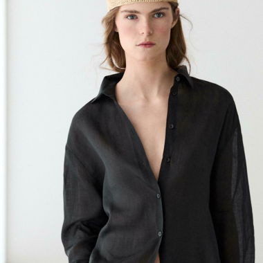 Camicia nera Massimo Dutti