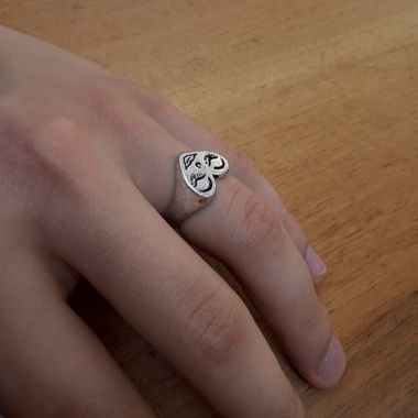 Anello piangente argento