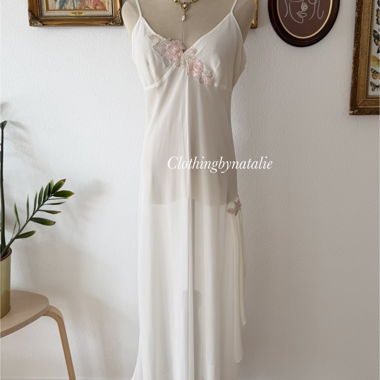Abito Maxi Trasparente in Chiffon Delicates Taglia M