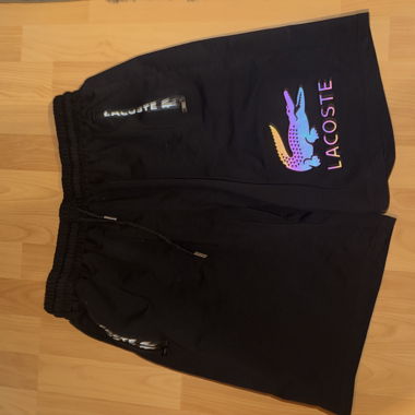 Black Lacoste Track Pants