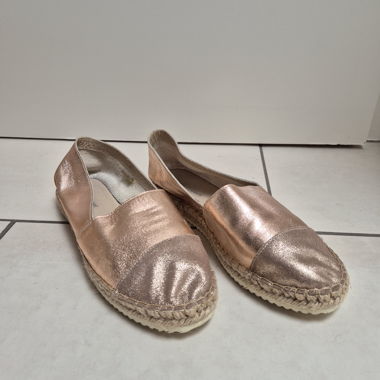 Espadrillas slip-on oro rosé
