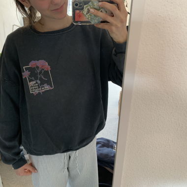 Pull sweat-shirt noir